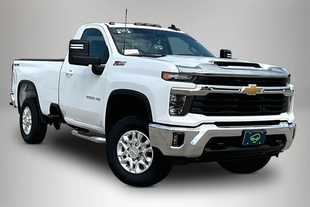 2024 Chevrolet Silverado 2500 HD LT in Summit White — front three-quarter view