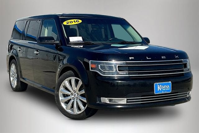 2016 Ford Flex Limited in Black — front three-quarter view