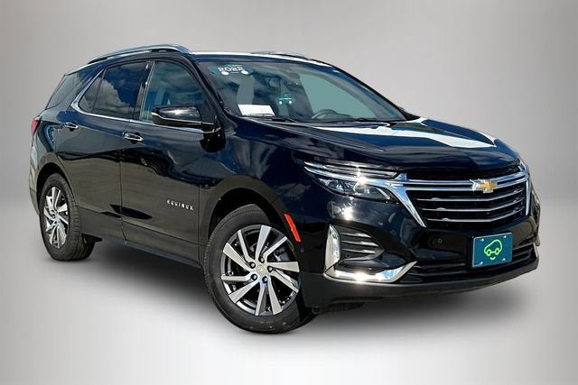 2022 Chevrolet Equinox Premier in Mosaic Black Metallic — front three-quarter view