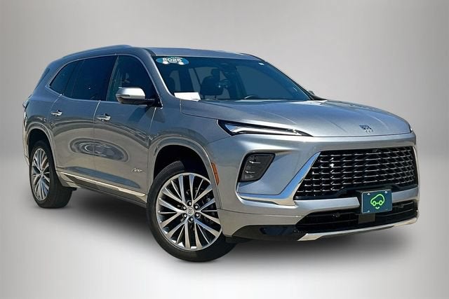 2025 Buick Enclave Avenir in Moonstone Gray Metallic — front three-quarter view