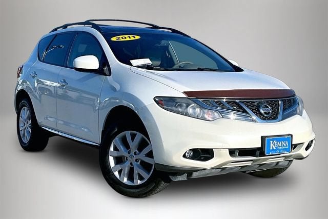 2011 Nissan Murano SL in White — front three-quarter view