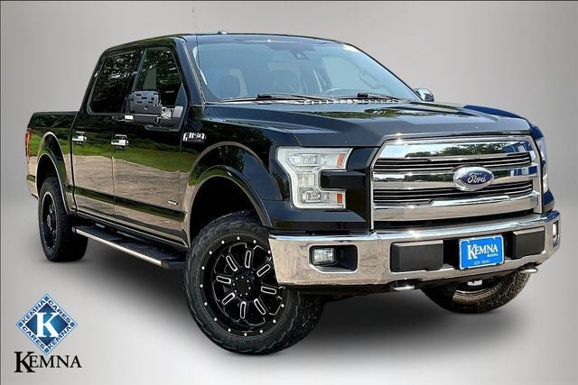 2015 Ford F-150 LARIAT in Red — front three-quarter view