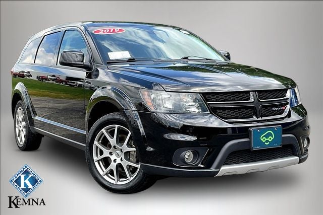 2019 Dodge Journey GT AWD in Black — front three-quarter view